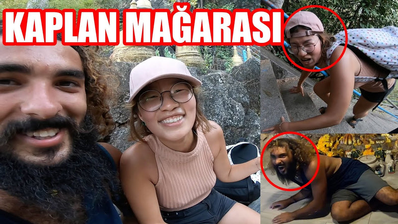 Tayland’da Koreli yengemle birlikte kaplanlı mağarayı ve dağ tapınağını ziyaret ettiğimiz an.